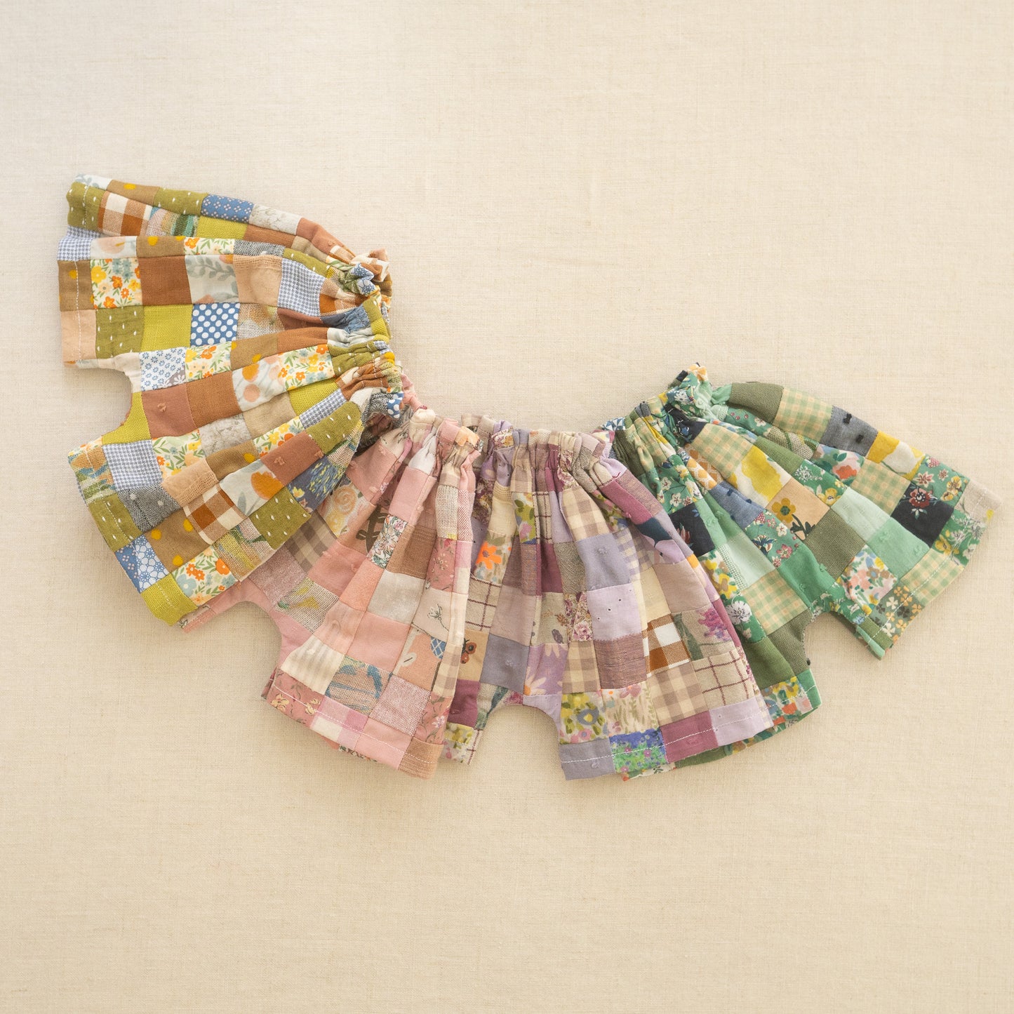carpe diem patchwork shorts - XL
