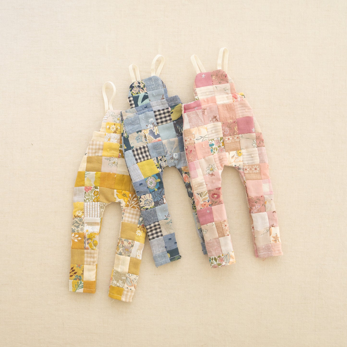 piper patchwork overalls - XL