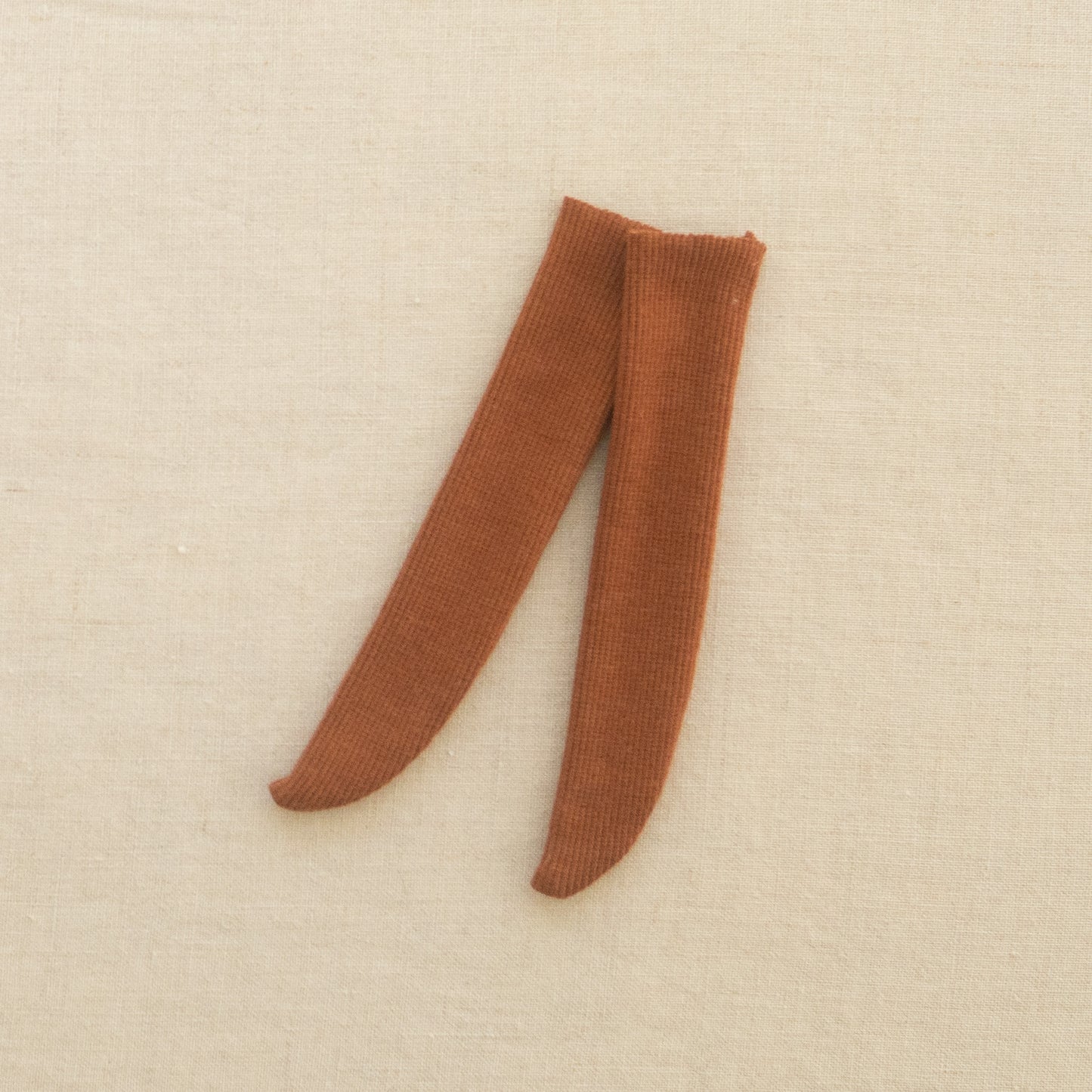 nutmeg ribbed socks - XL