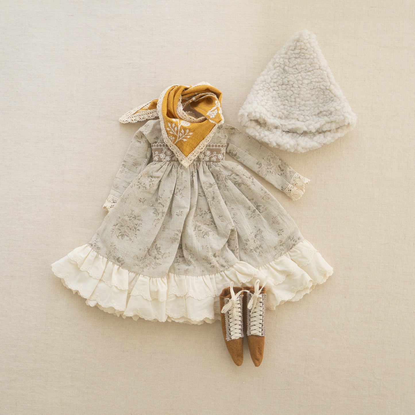 pointy fleece fairy cap - XL