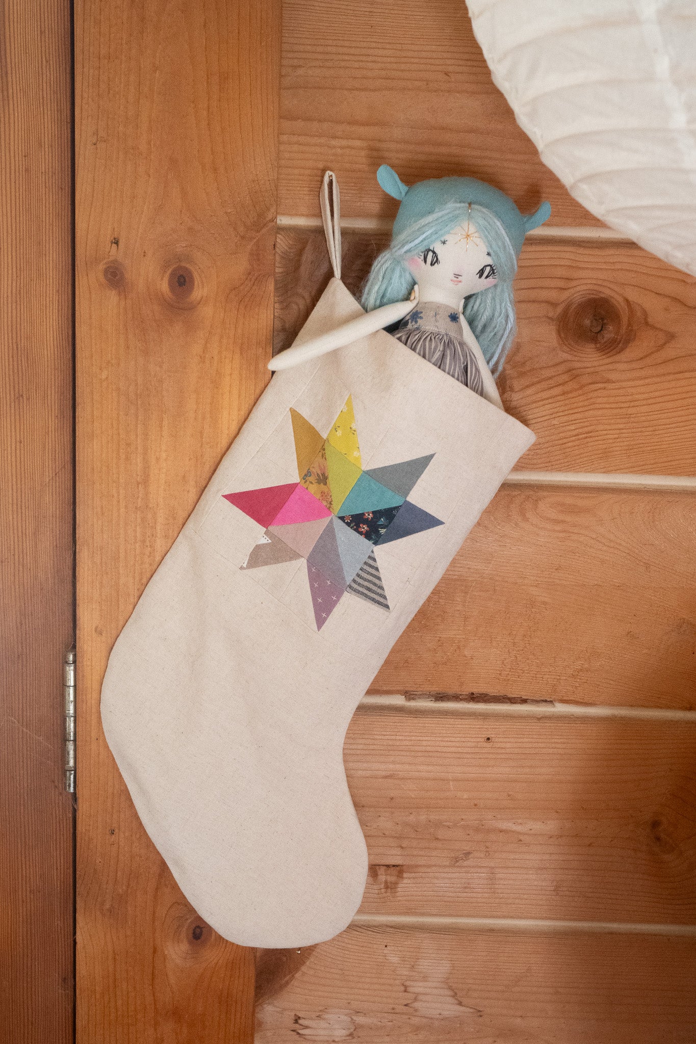 kye and hardy x forest creature patchwork stocking 2023
