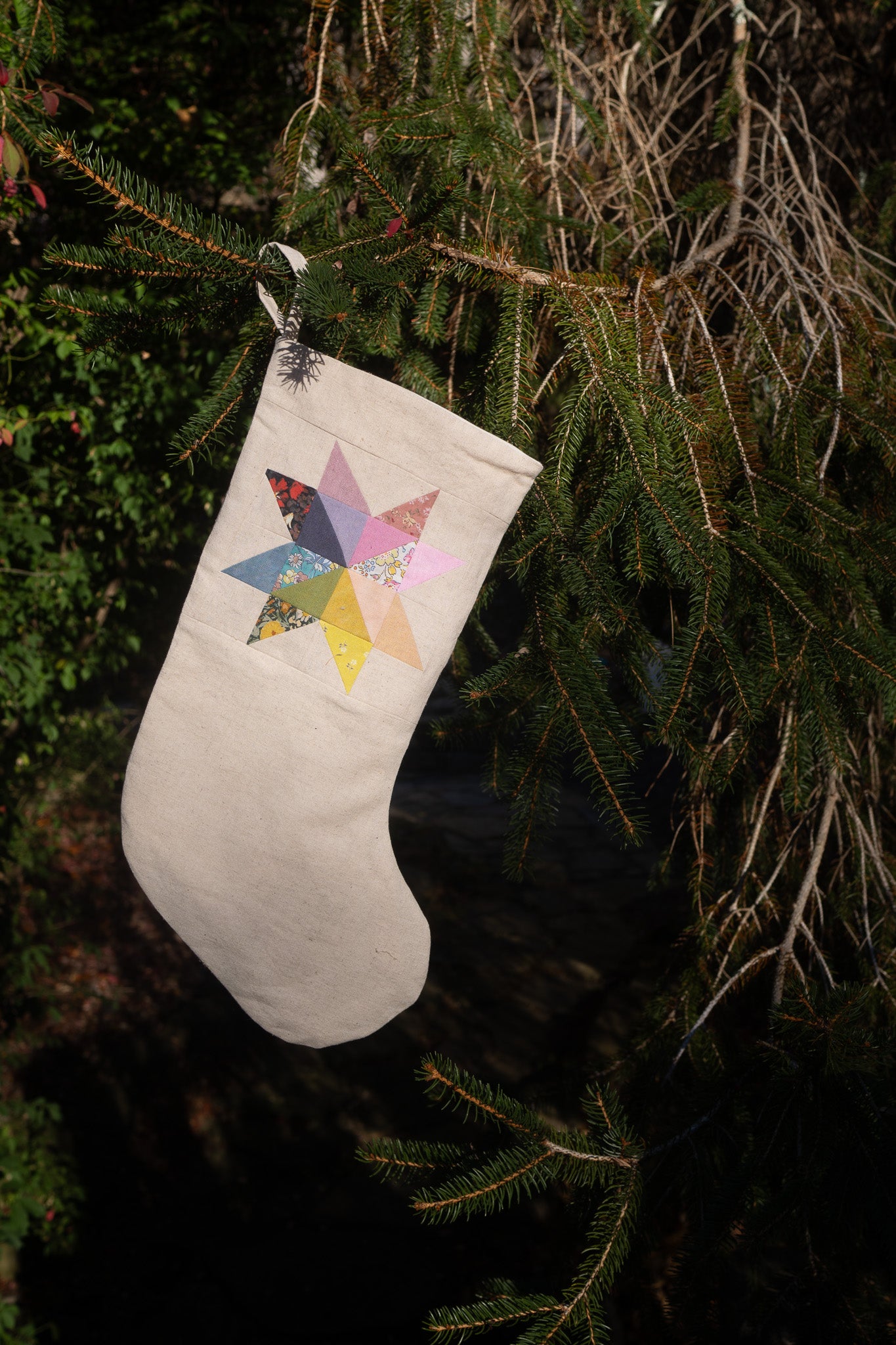 kye and hardy x forest creature patchwork stocking 2023