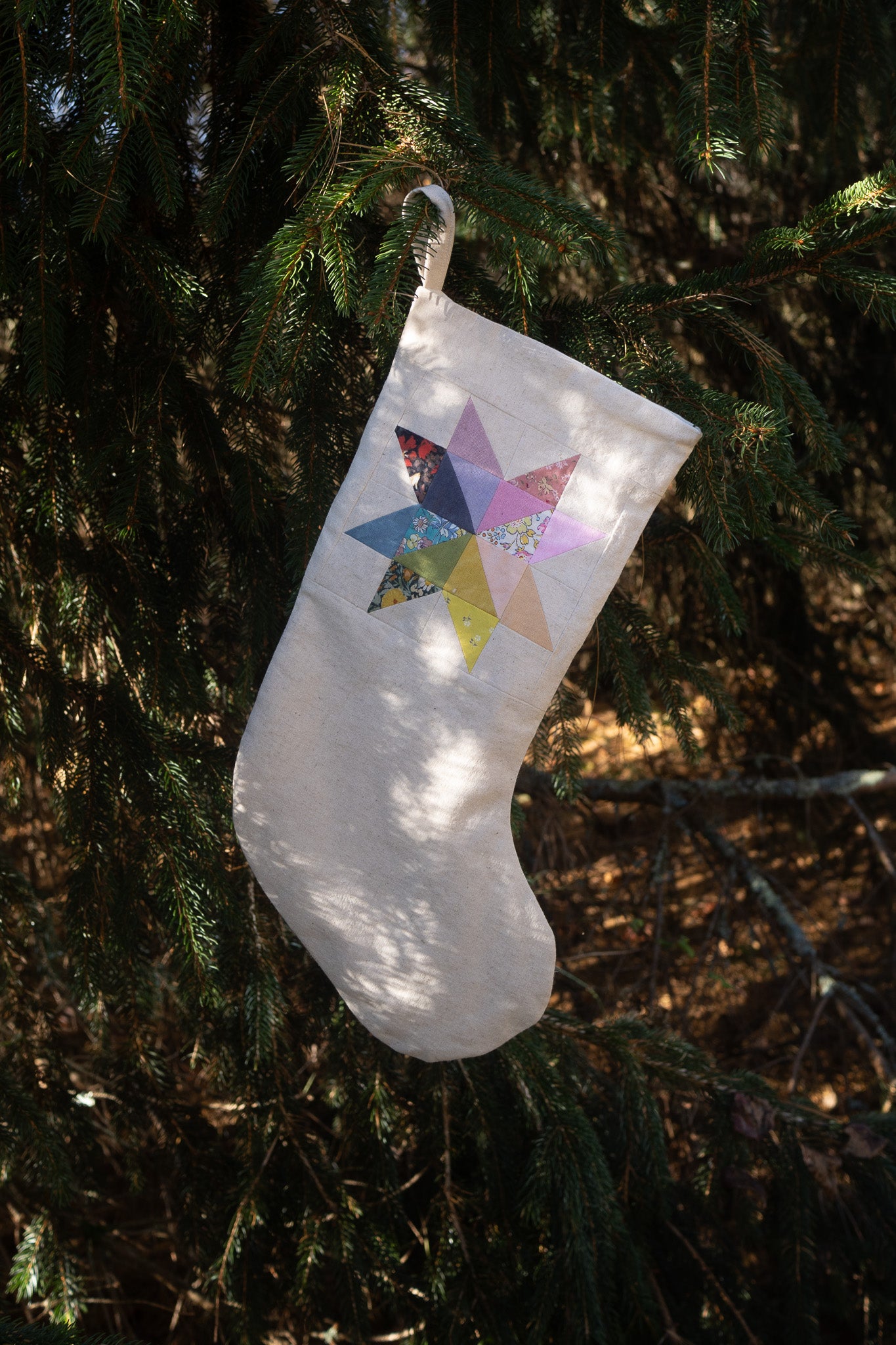 kye and hardy x forest creature patchwork stocking 2023
