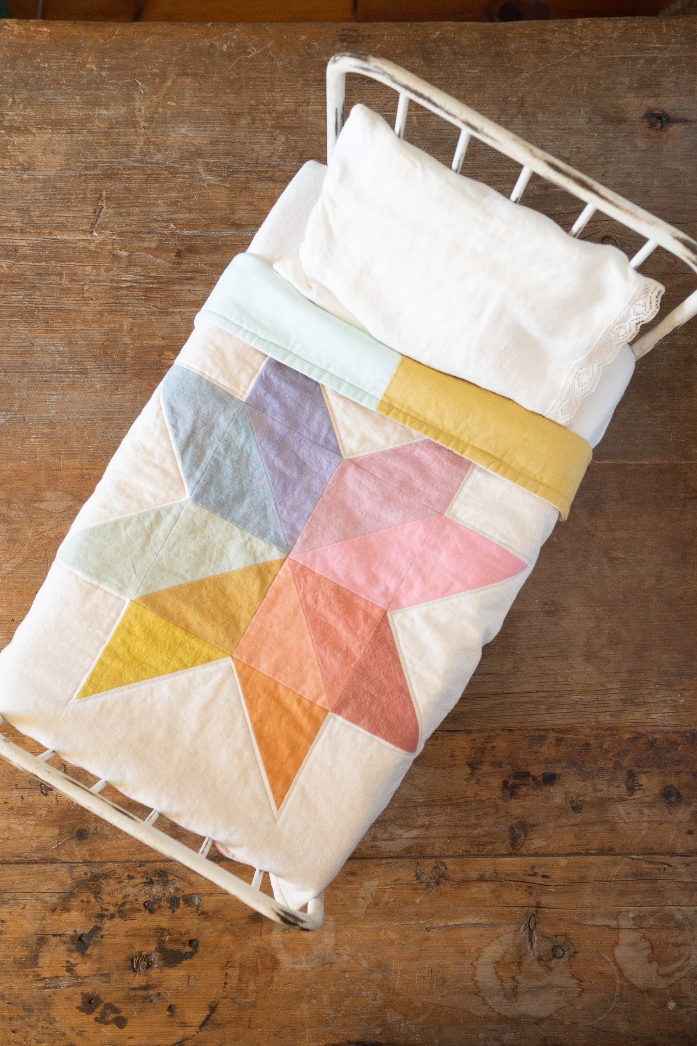 Kye and Hardy holiday 2023 doll quilts