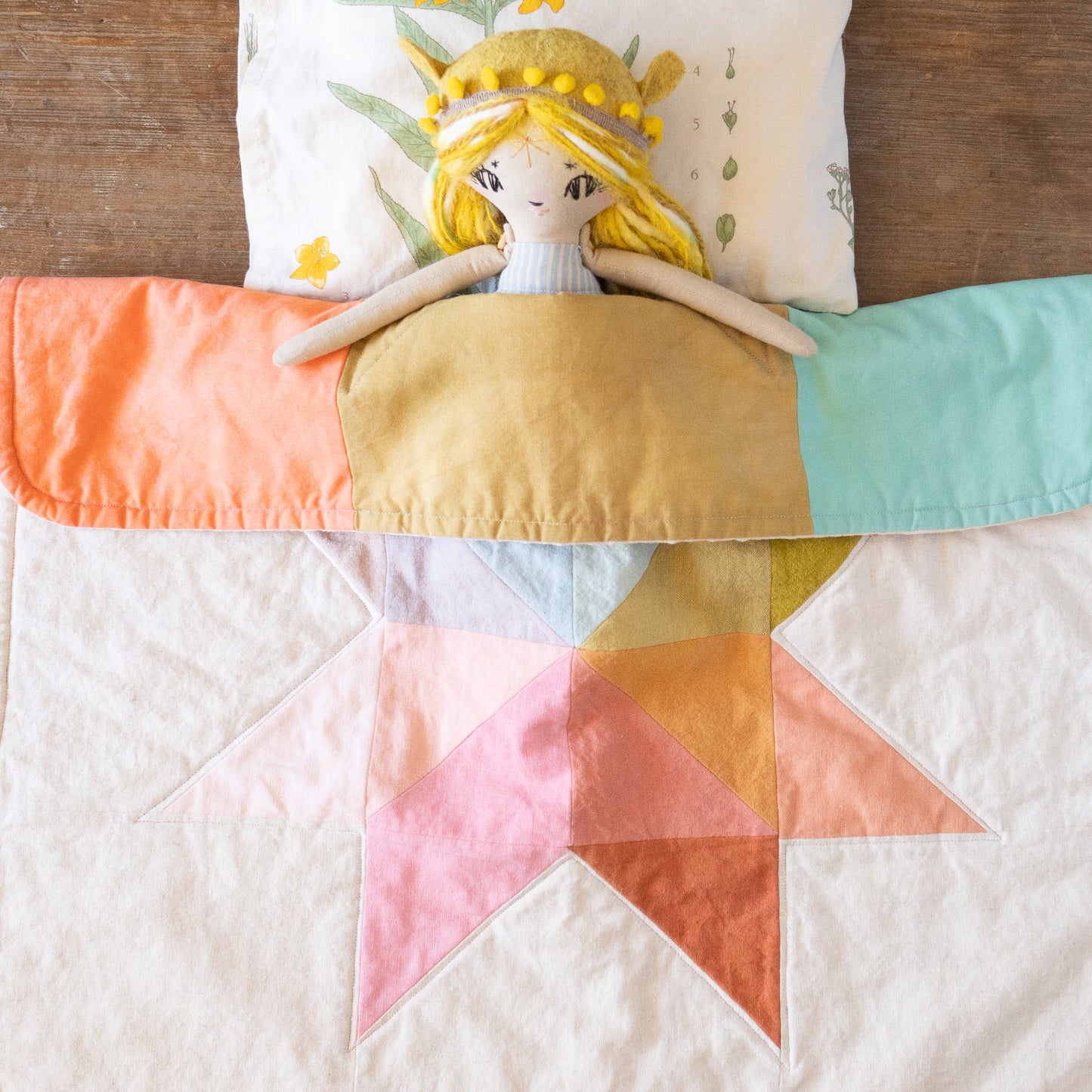 Kye and Hardy holiday 2023 doll quilts