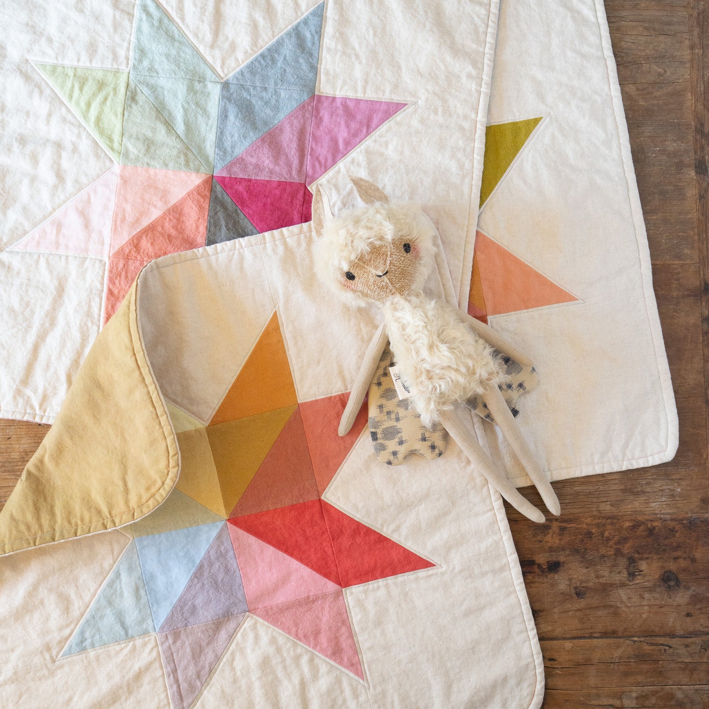 Kye and Hardy holiday 2023 doll quilts
