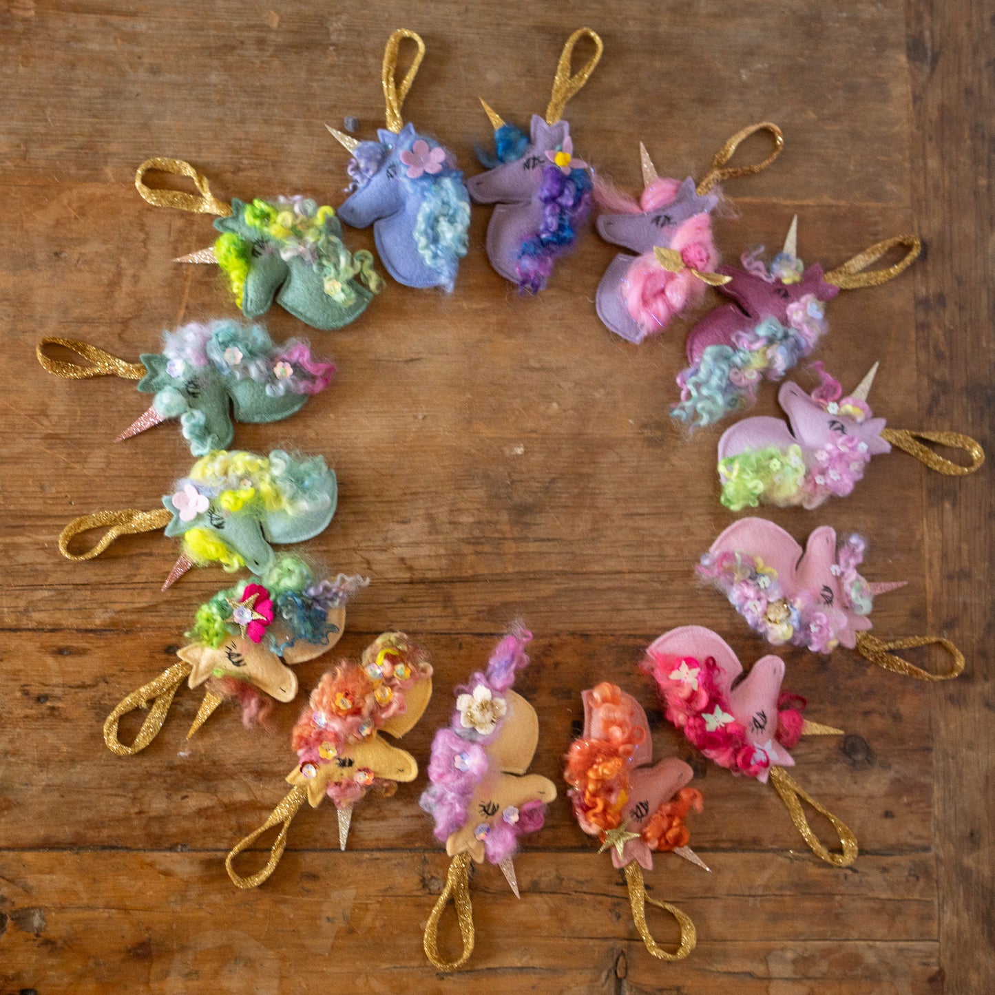 unicorn ornaments - round two - 2023