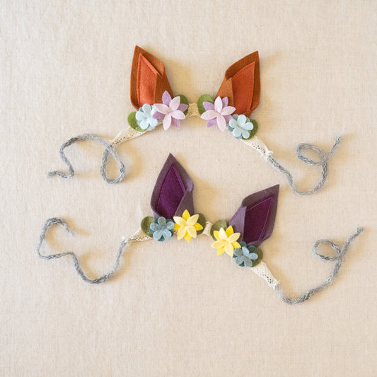 fox ear flower crowns