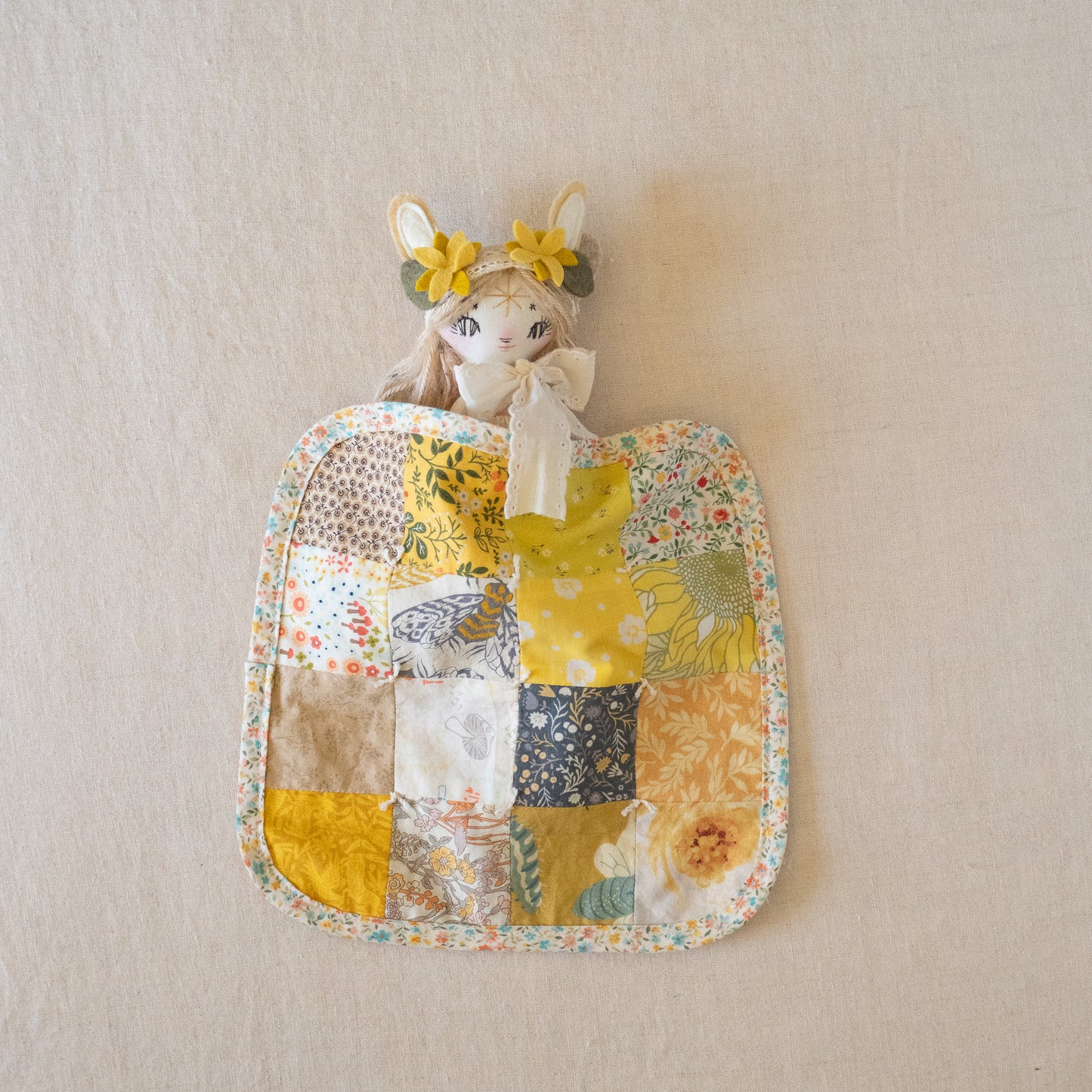 petal patchwork quilt - XS