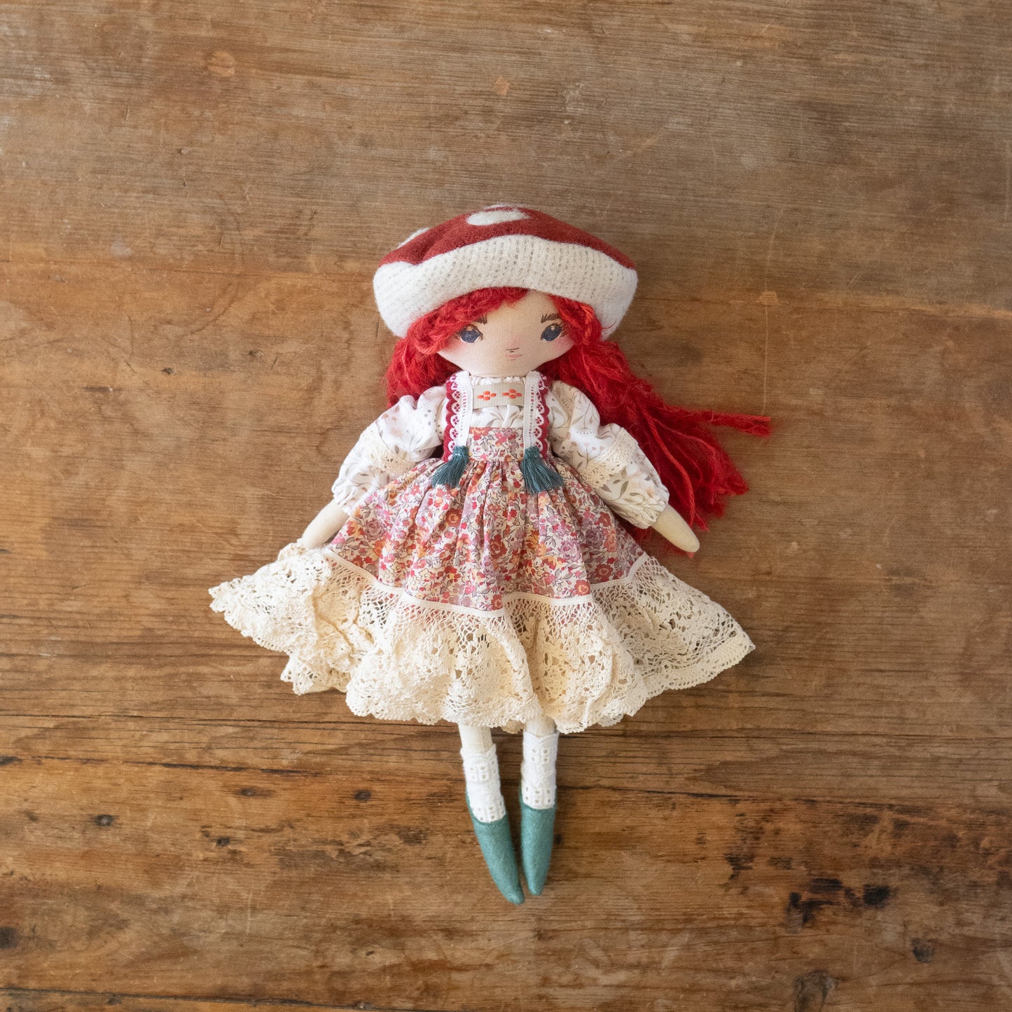 bolete mushroom fairytale girl