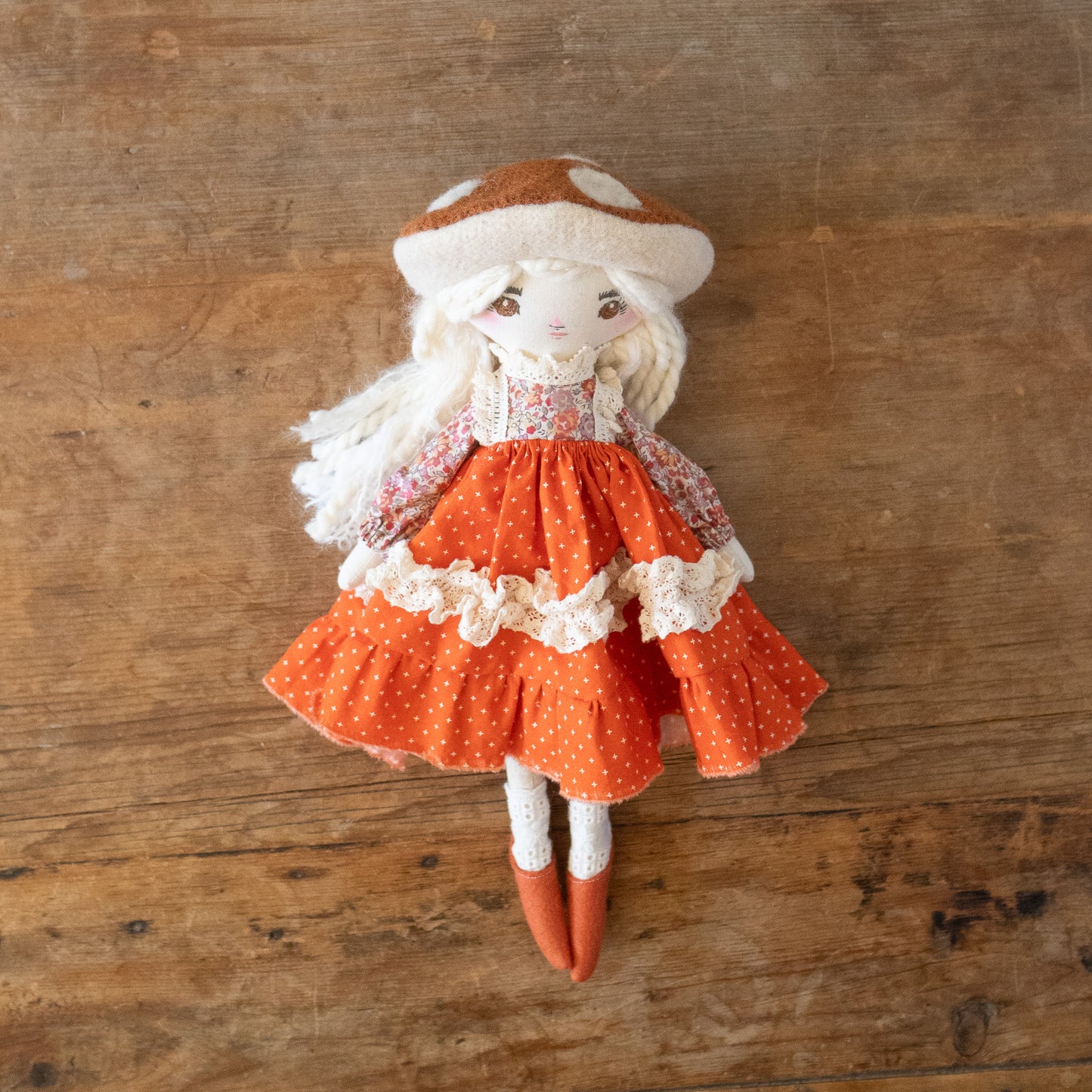 amanita mushroom fairytale girl