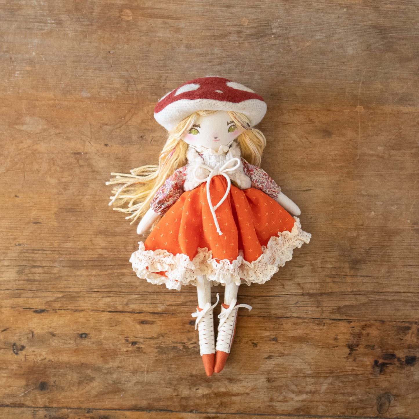chanterelle mushroom fairytale girl