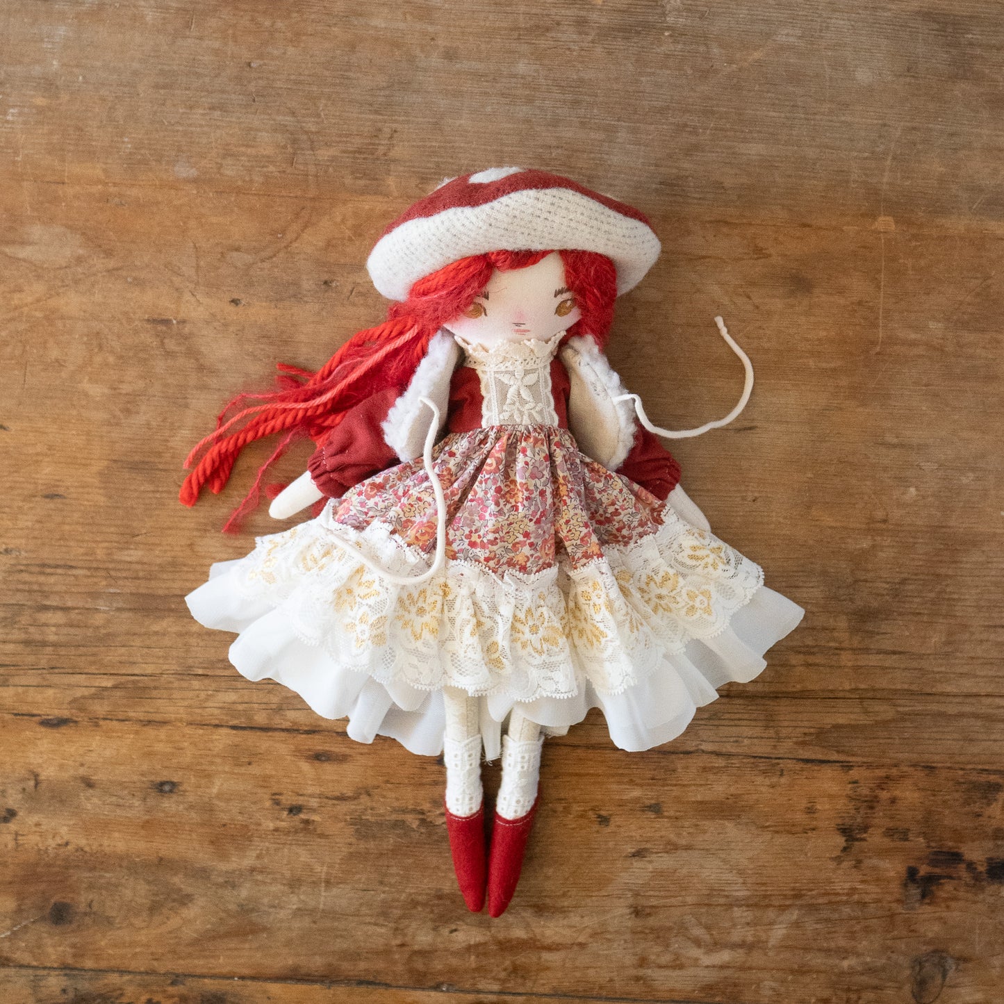 russula mushroom fairytale girl