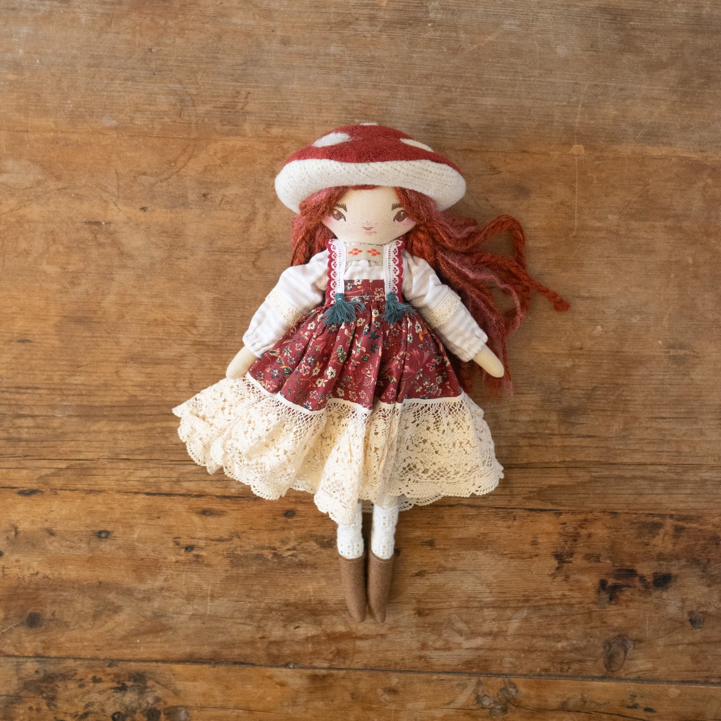 morel mushroom fairytale girl