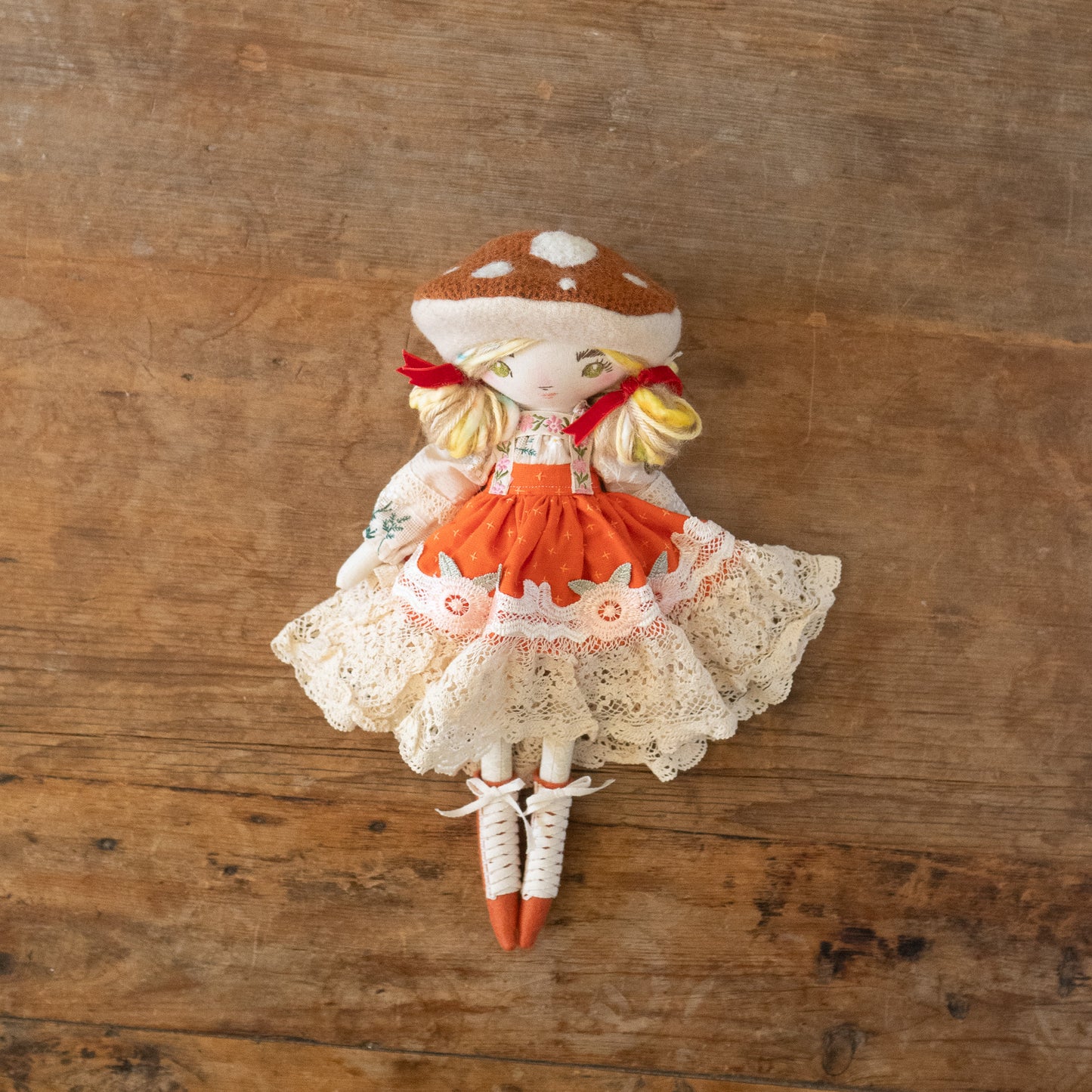 peziza mushroom fairytale girl