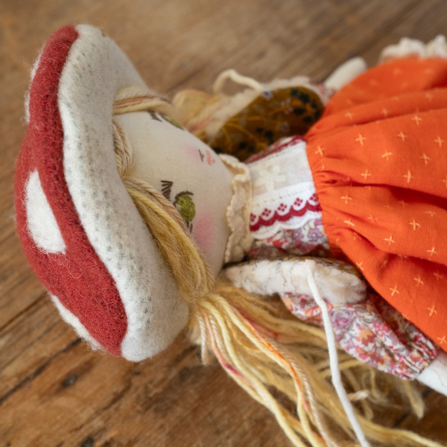 chanterelle mushroom fairytale girl