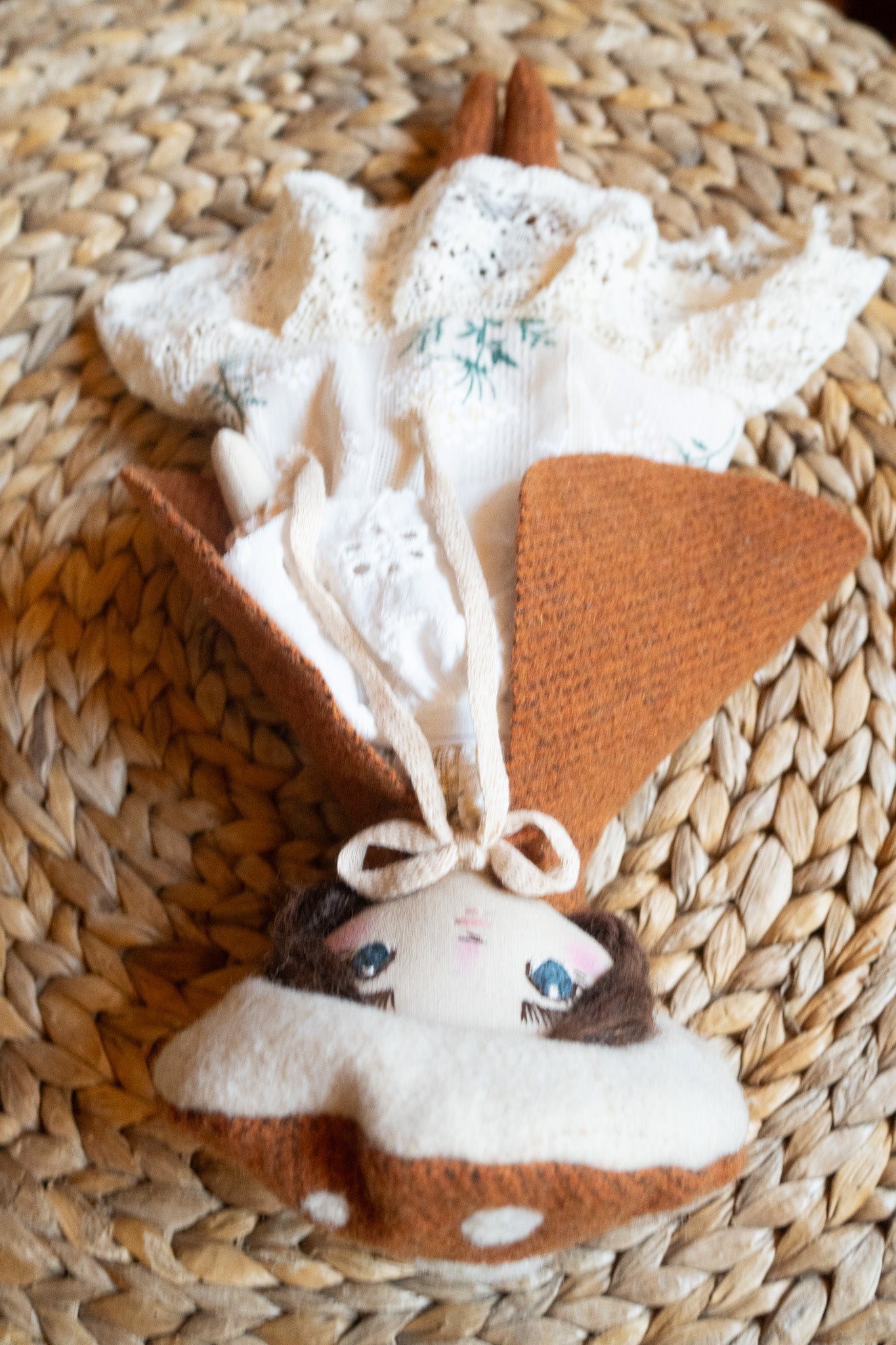 wren mushroom fairytale girl