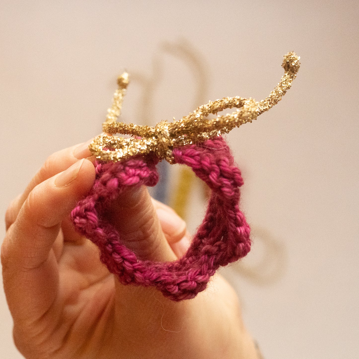 hand-knit lace collar