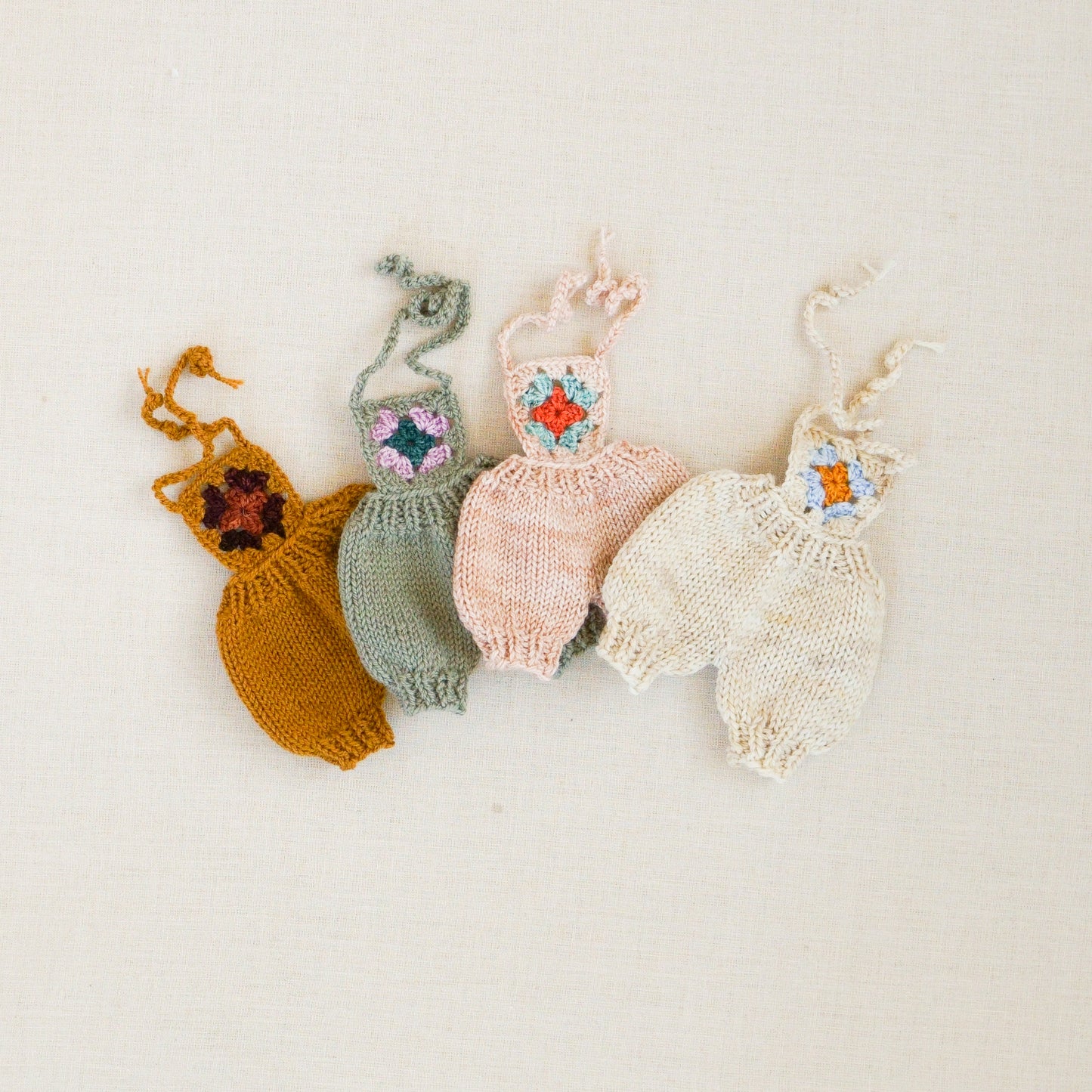 Hand-knit and Crochet Romper