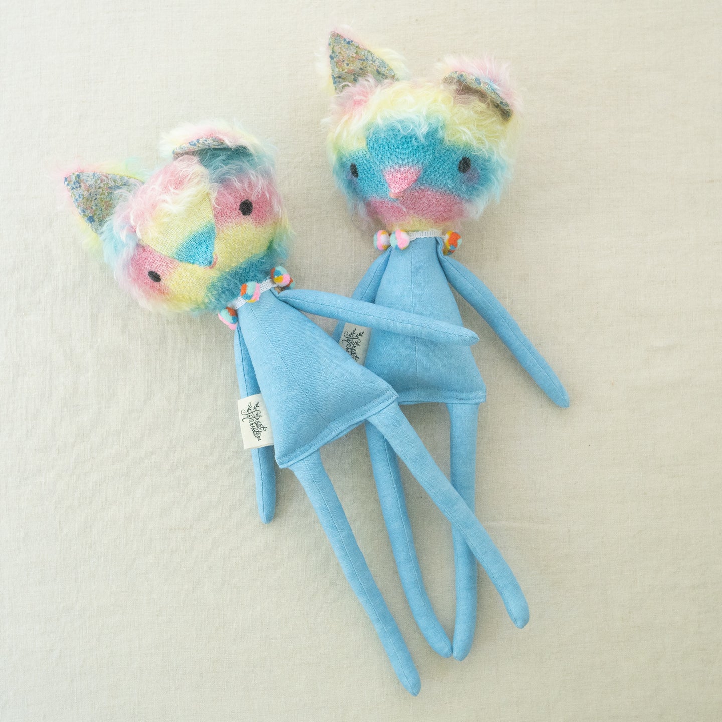 rainbow mohair fox