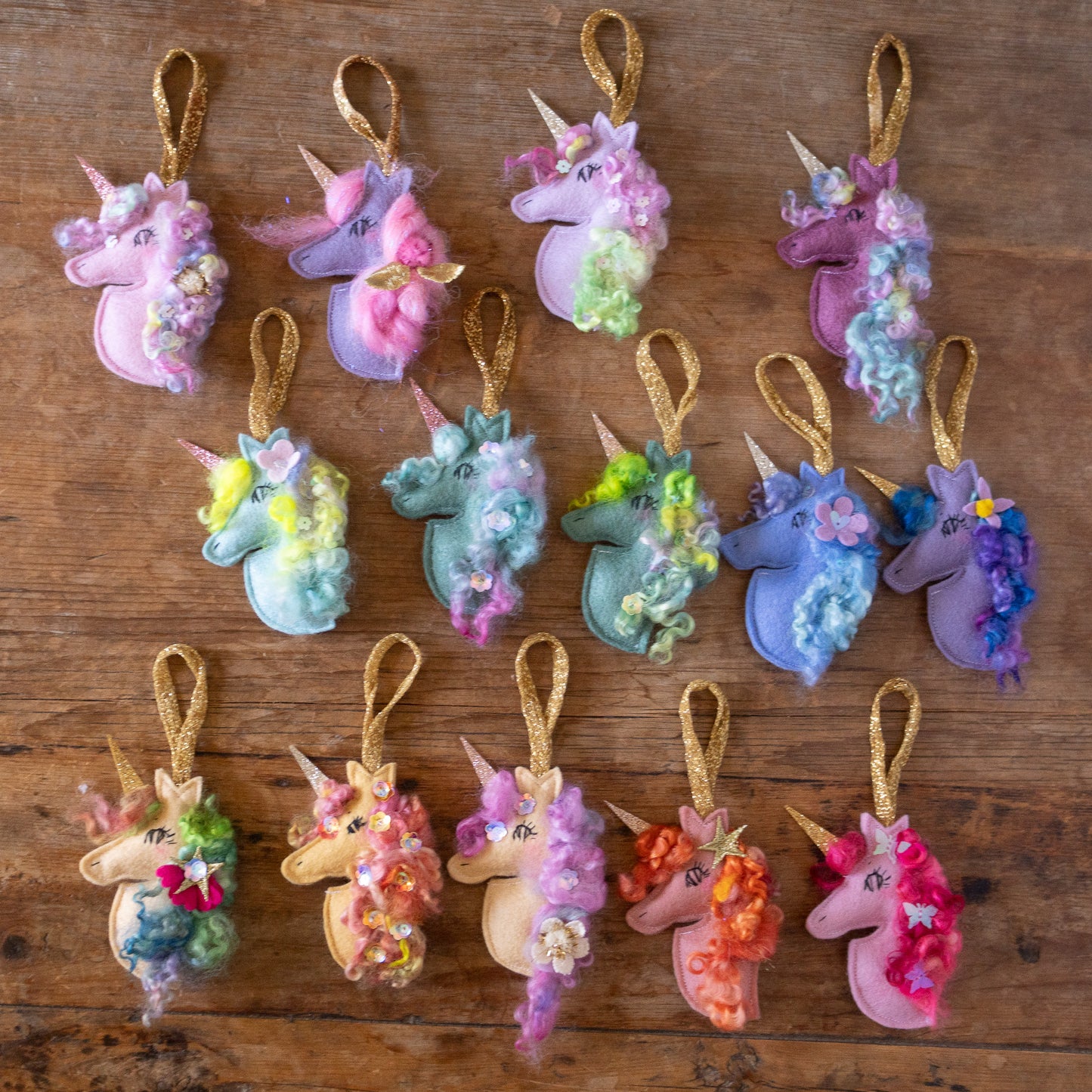 unicorn ornaments - round two - 2023