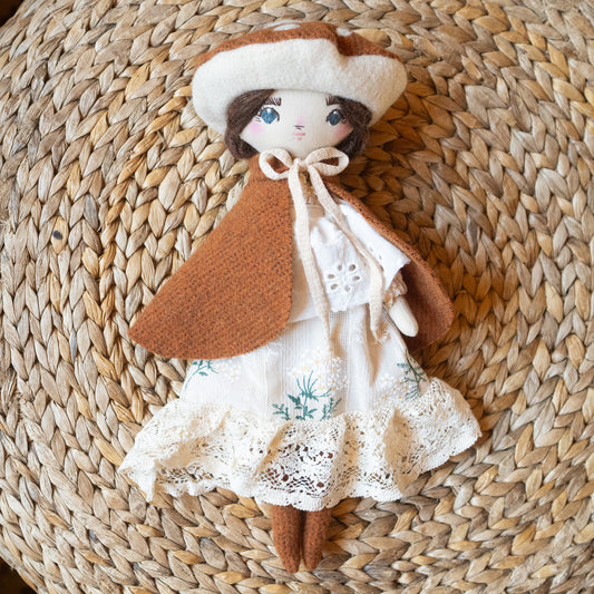 wren mushroom fairytale girl