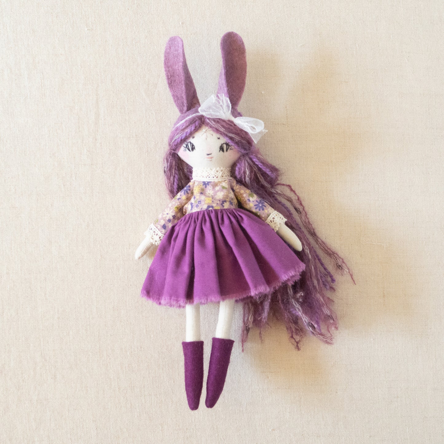plum sugar petal bunny