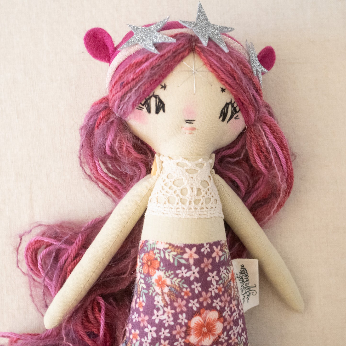 coral pixie mermaid