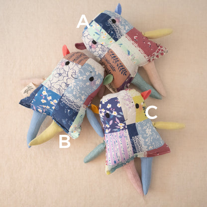 large patchwork ghosts