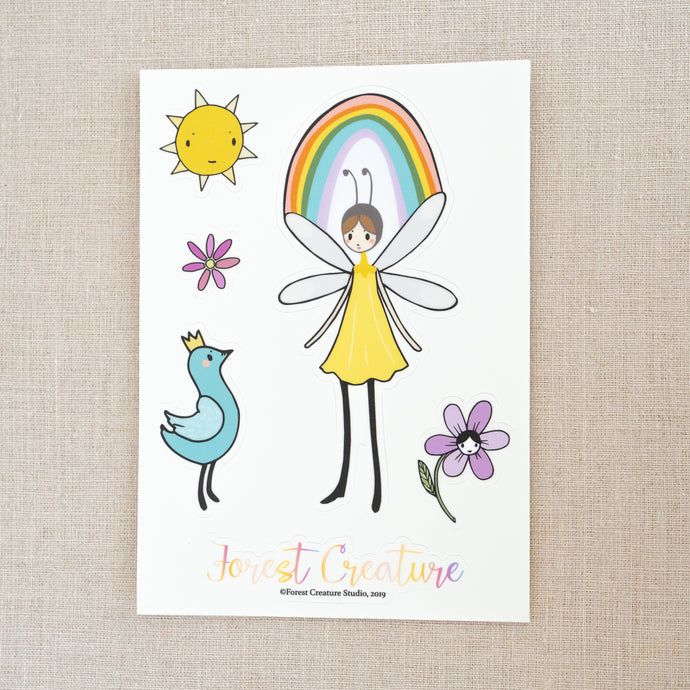 Bee Girl Sticker Sheet