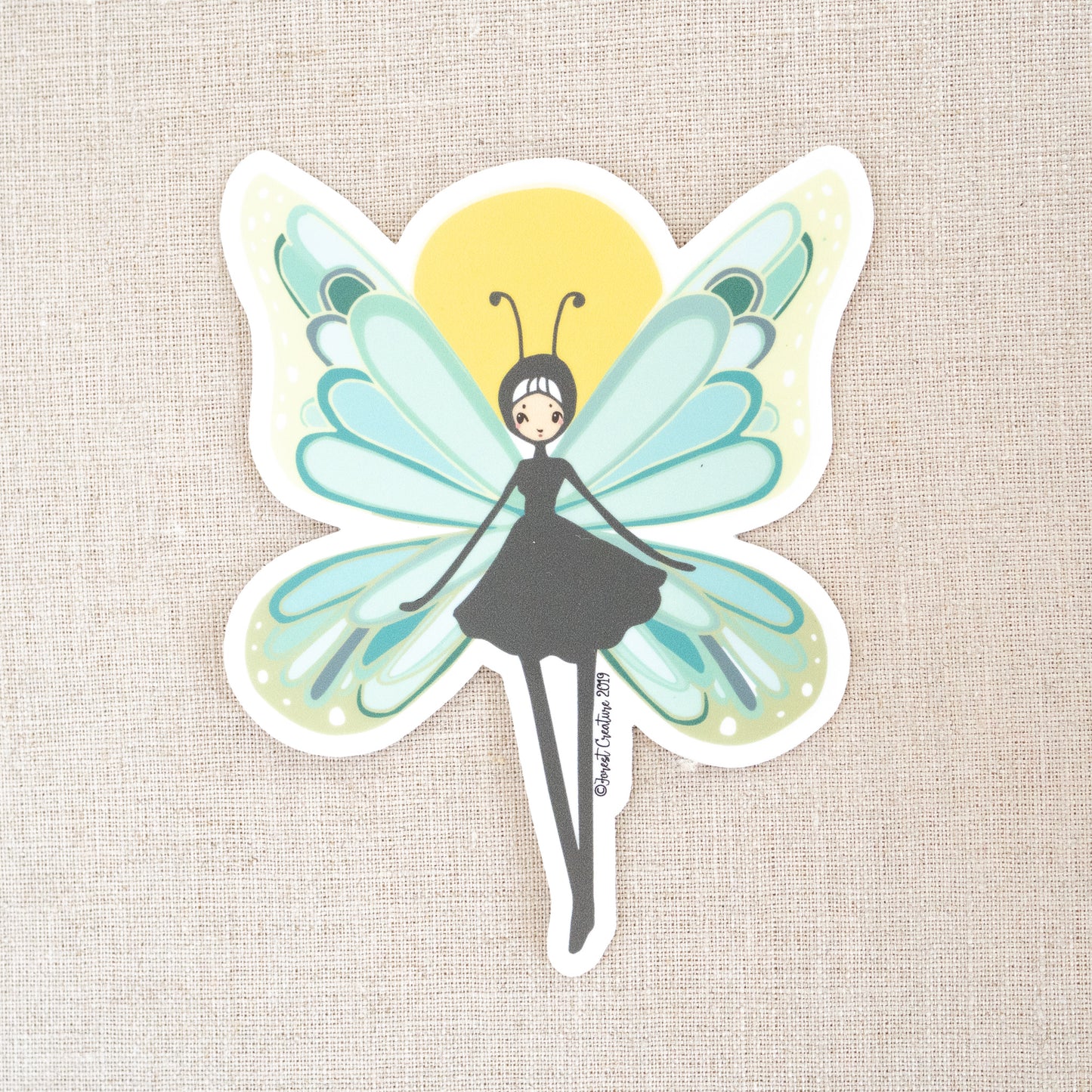 Butterfly Girl Sticker